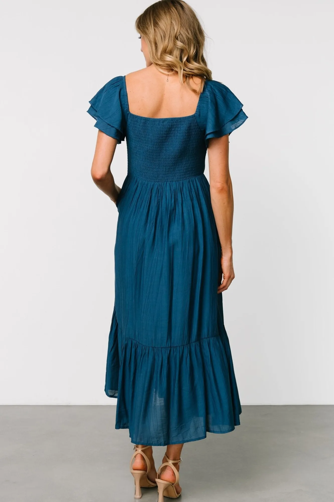 Baltic Born Buttercup Midi Dress | Deep Blue