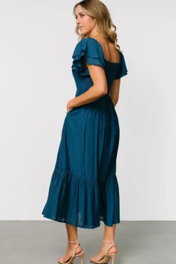 Baltic Born Buttercup Midi Dress | Deep Blue