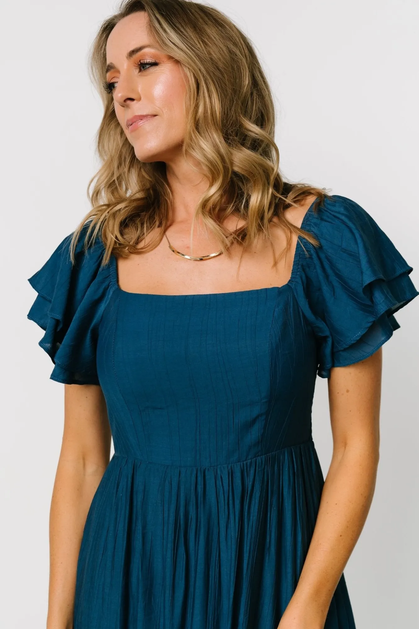 Baltic Born Buttercup Midi Dress | Deep Blue