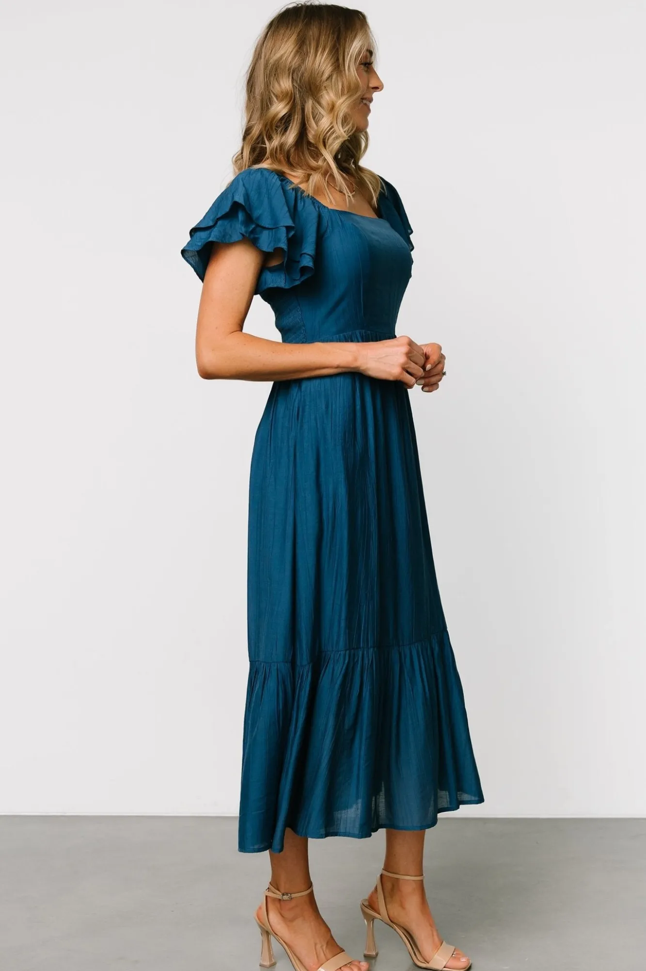 Baltic Born Buttercup Midi Dress | Deep Blue
