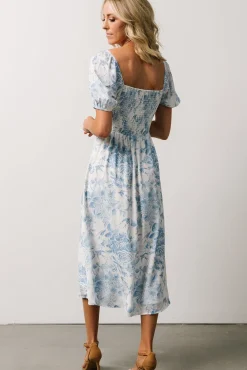 Baltic Born Cadence Midi Dress | Blue Floral