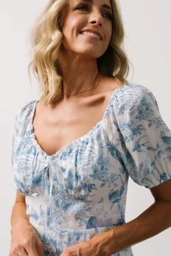 Baltic Born Cadence Midi Dress | Blue Floral