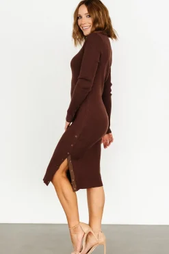 Baltic Born Caldwell Ribbed Turtleneck Midi Dress |