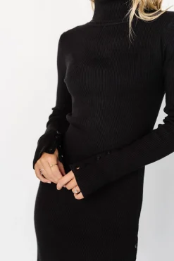 Baltic Born Caldwell Ribbed Turtleneck Midi Dress |