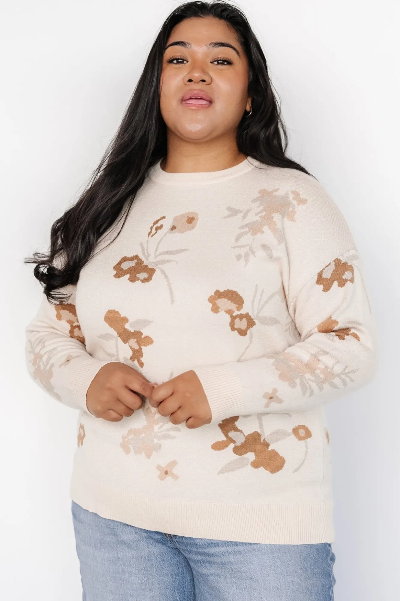 Baltic Born Calla Sweater | Natural Print