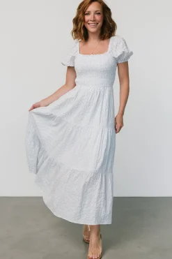 Baltic Born Calliope Smocked Maxi Dress | White Print