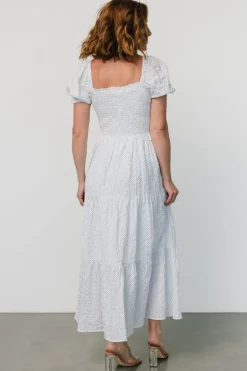 Baltic Born Calliope Smocked Maxi Dress | White Print