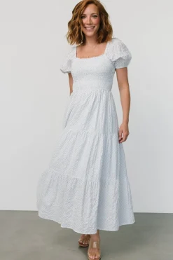 Baltic Born Calliope Smocked Maxi Dress | White Print