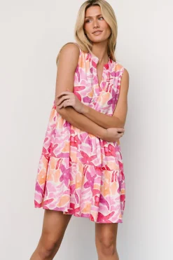 Baltic Born Cami Short Dress | Pink Multi