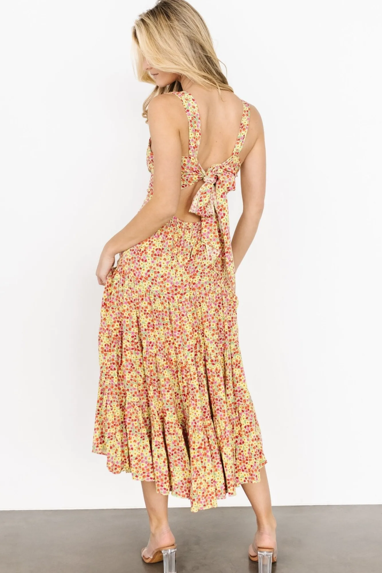 Baltic Born Campbell Tie Back Dress | Multi Floral