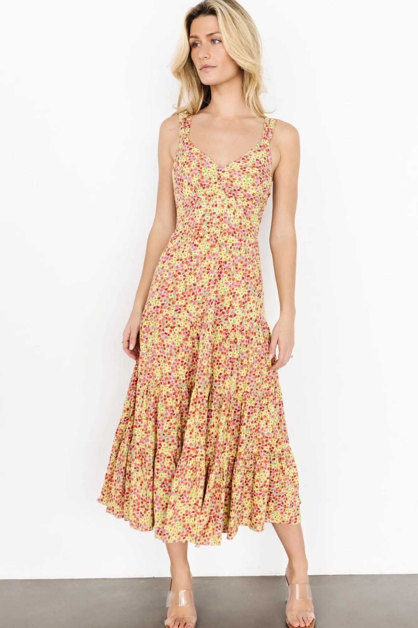 Baltic Born Campbell Tie Back Dress | Multi Floral