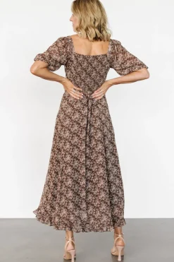 Baltic Born Camryn Maxi Dress | Brown Floral