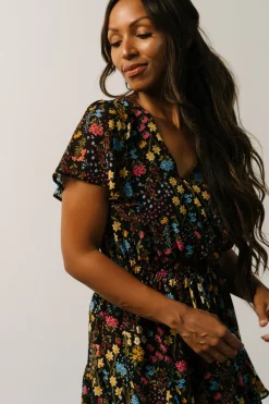 Baltic Born Candy Romper | Black Floral