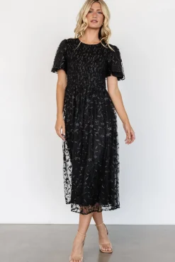 Baltic Born Cara Embroidered Midi Dress |