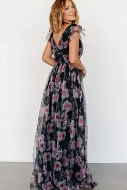 Baltic Born Carmine Maxi Dress | Black Floral