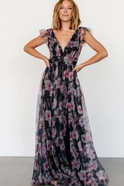Baltic Born Carmine Maxi Dress | Black Floral