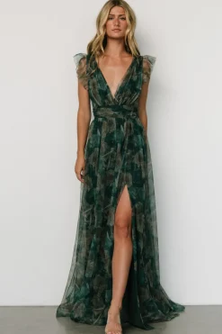Baltic Born Carmine Maxi Dress | Green Floral