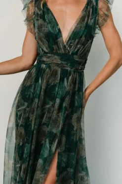 Baltic Born Carmine Maxi Dress | Green Floral