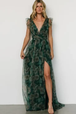 Baltic Born Carmine Maxi Dress | Green Floral