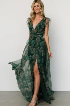 Baltic Born Carmine Maxi Dress | Green Floral
