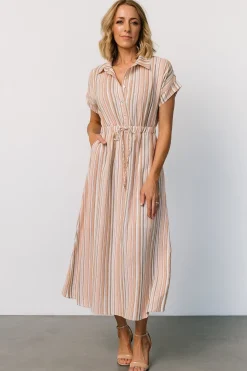 Baltic Born Carole Midi Dress | Multi Stripe