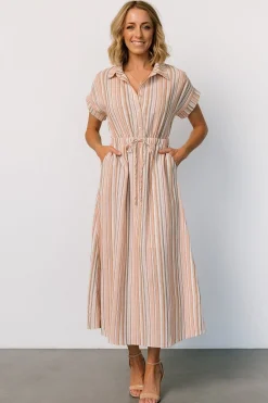 Baltic Born Carole Midi Dress | Multi Stripe