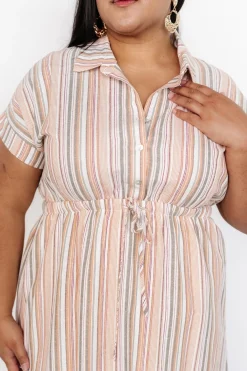 Baltic Born Carole Midi Dress | Multi Stripe