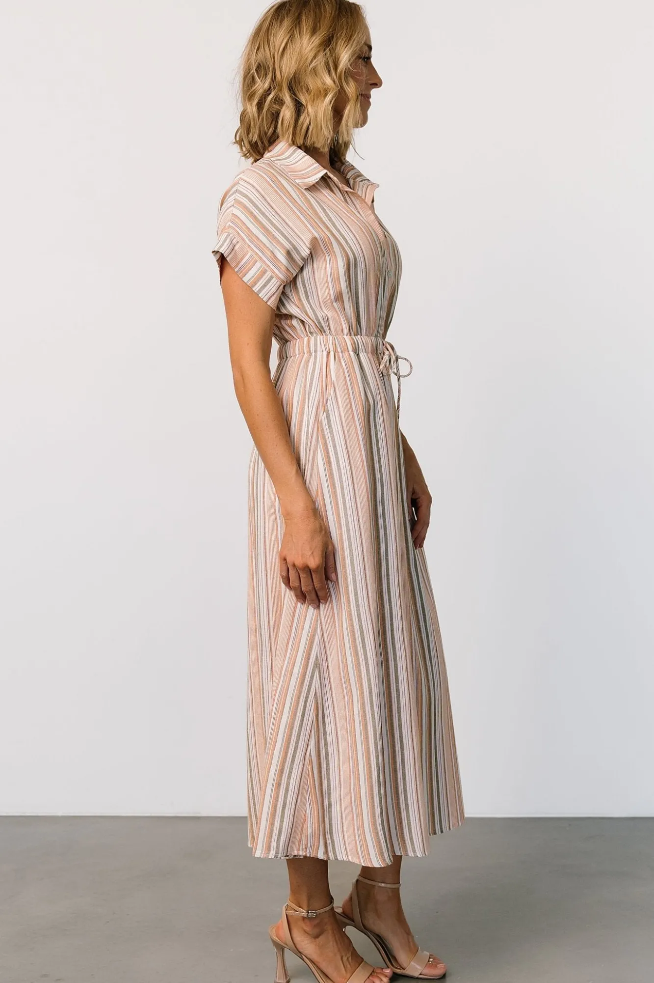 Baltic Born Carole Midi Dress | Multi Stripe