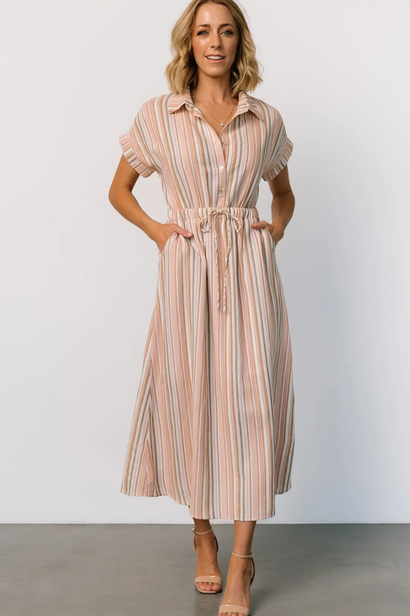 Baltic Born Carole Midi Dress | Multi Stripe