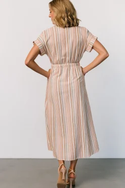 Baltic Born Carole Midi Dress | Multi Stripe