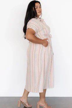 Baltic Born Carole Midi Dress | Multi Stripe