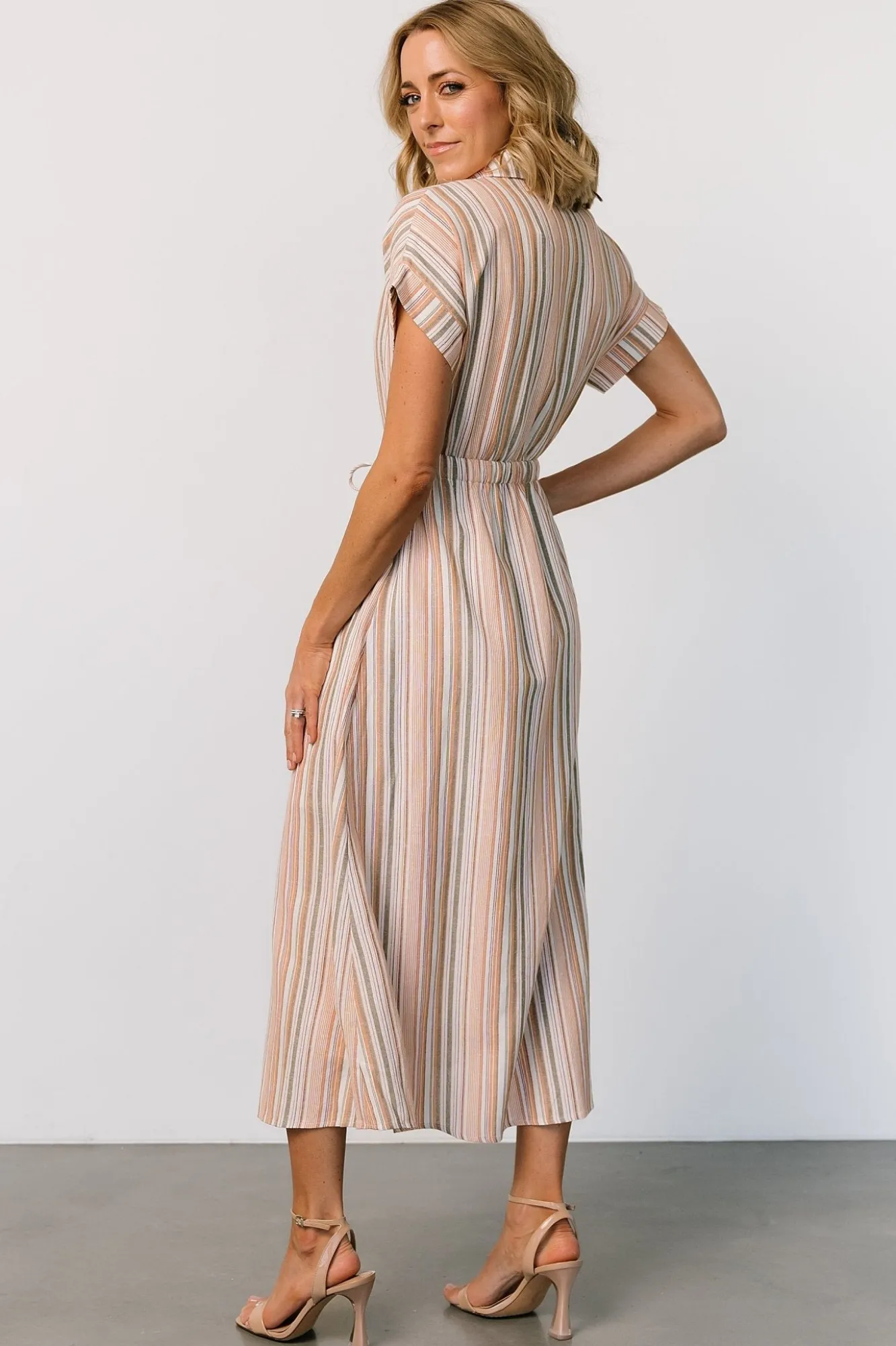 Baltic Born Carole Midi Dress | Multi Stripe