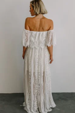 Baltic Born Caroline Lace Maxi Dress | Off White
