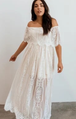 Baltic Born Caroline Lace Maxi Dress | Off White
