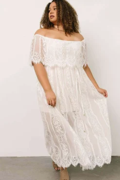 Baltic Born Caroline Lace Maxi Dress | Off White