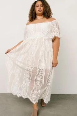Baltic Born Caroline Lace Maxi Dress | Off White