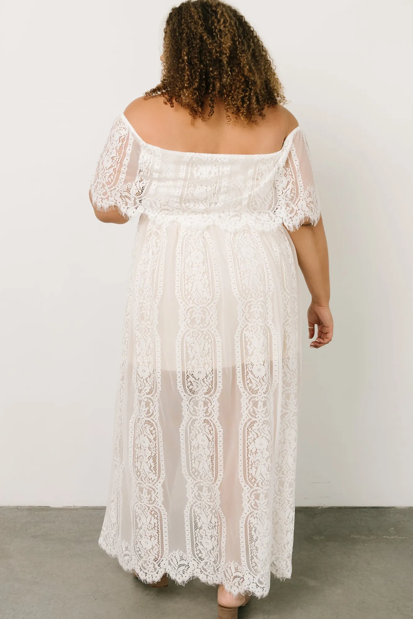 Baltic Born Caroline Lace Maxi Dress | Off White