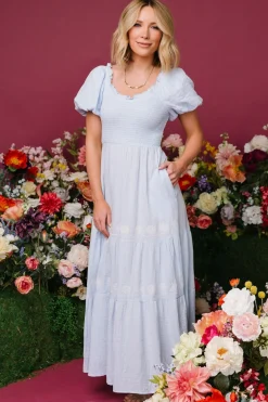 Baltic Born Carrington Maxi Dress | Light Blue