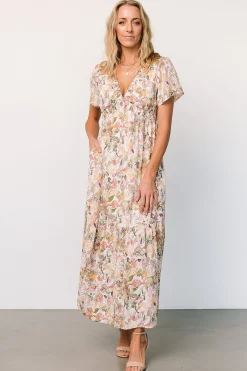 Baltic Born Cassie Short Sleeve Dress | Multi Floral