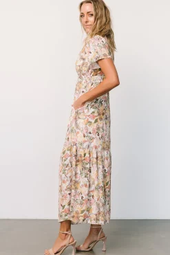Baltic Born Cassie Short Sleeve Dress | Multi Floral