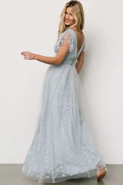 Baltic Born Caterina Tulle Maxi Dress | Light Blue
