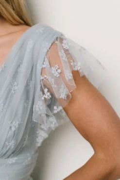 Baltic Born Caterina Tulle Maxi Dress | Light Blue