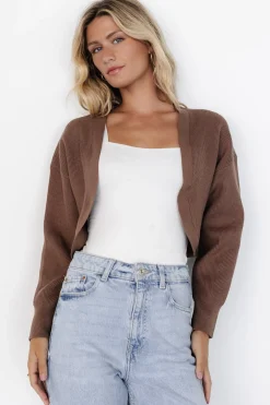 Baltic Born Cecil Open Cardigan | Dusty Brown