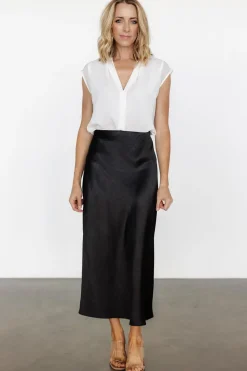 Baltic Born Celeste Satin Midi Skirt |