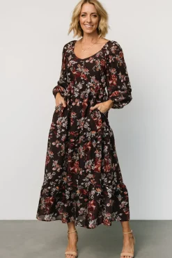Baltic Born Chantae Maxi Dress | Dark Plum Print