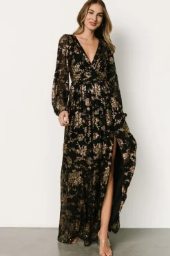 Baltic Born Charlene Maxi Dress | Black + Gold