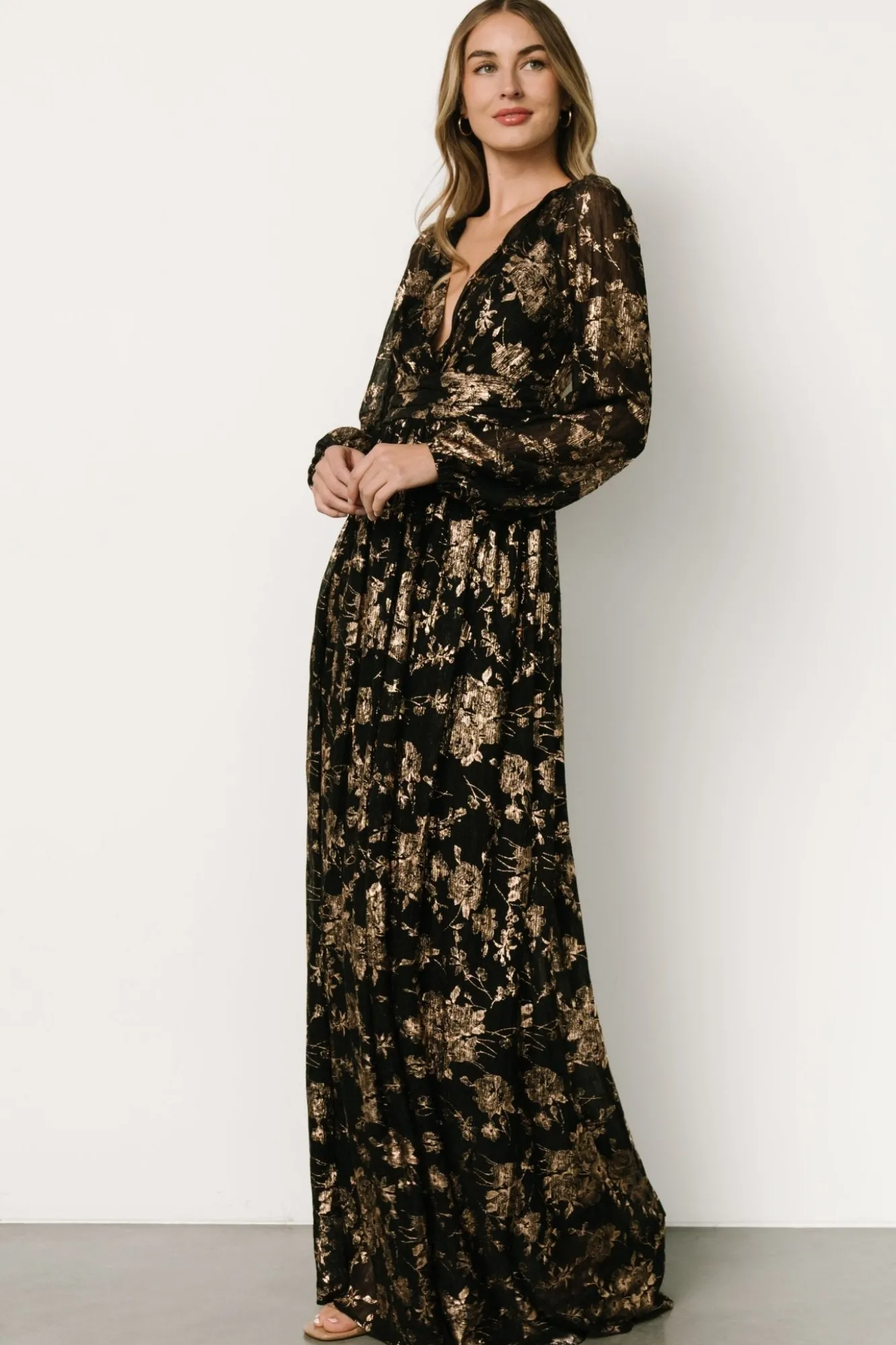 Baltic Born Charlene Maxi Dress | Black + Gold