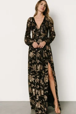 Baltic Born Charlene Maxi Dress | Black + Gold