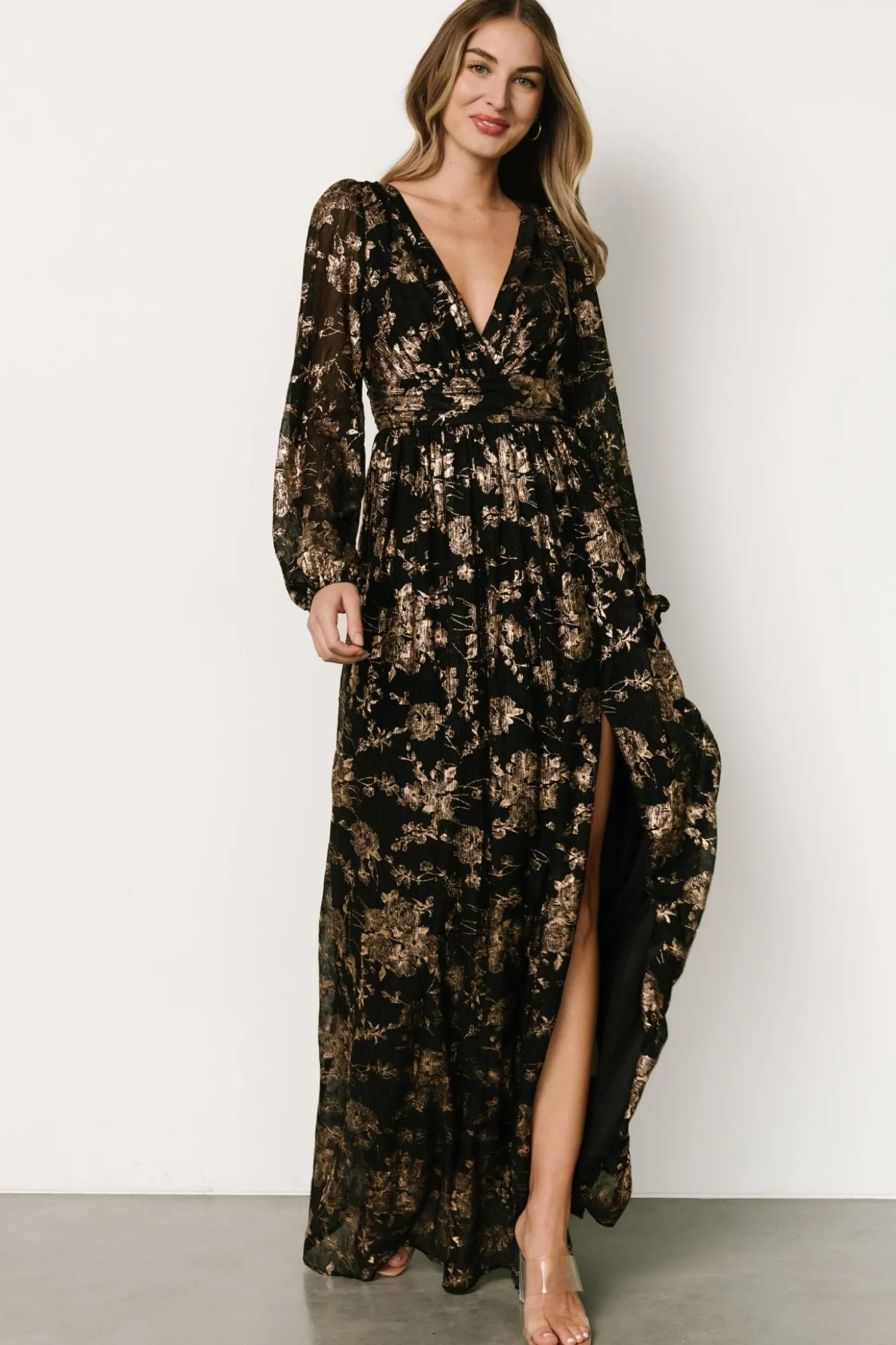 Baltic Born Charlene Maxi Dress | Black + Gold