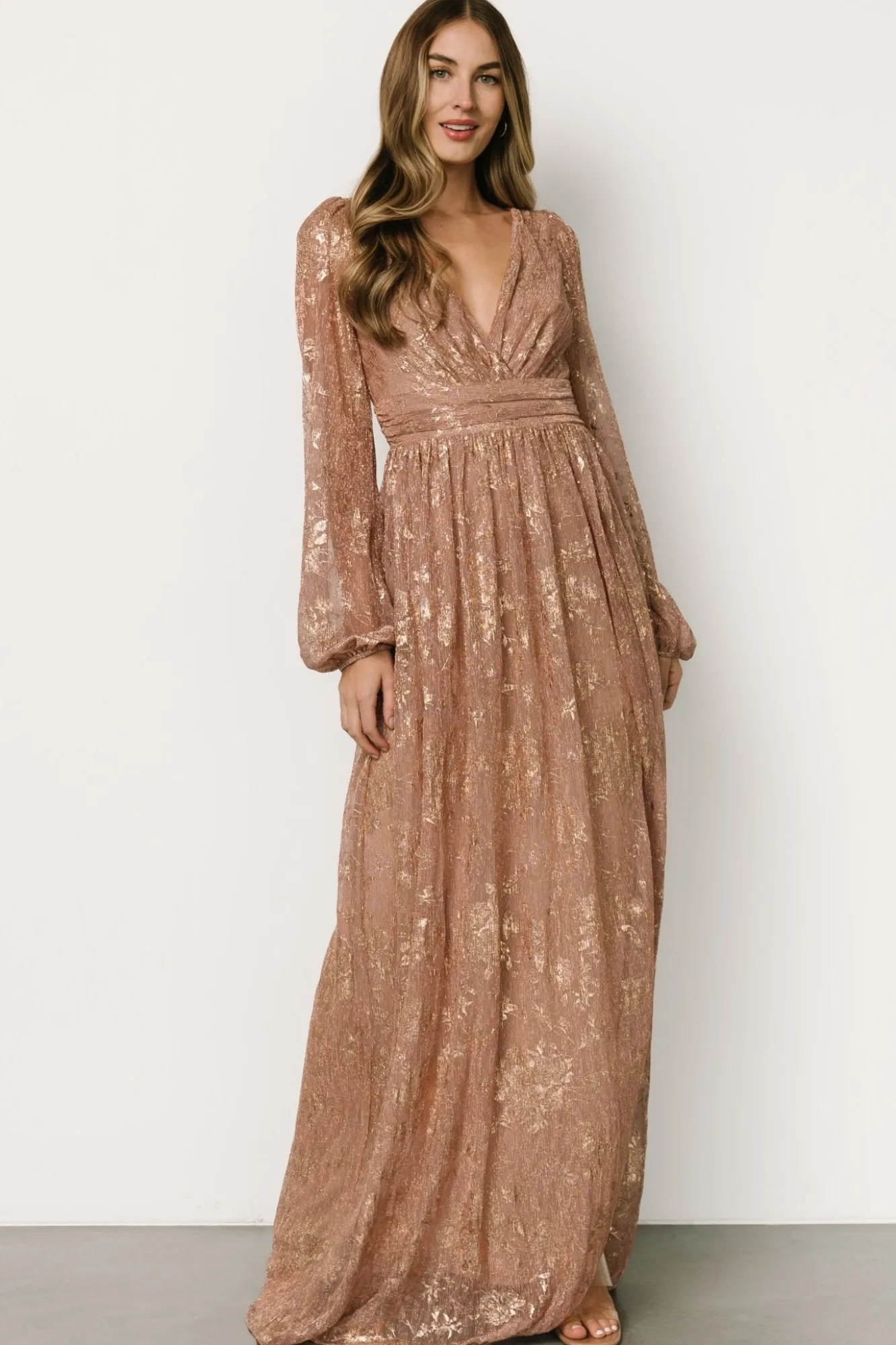 Baltic Born Charlene Maxi Dress | Rose Gold